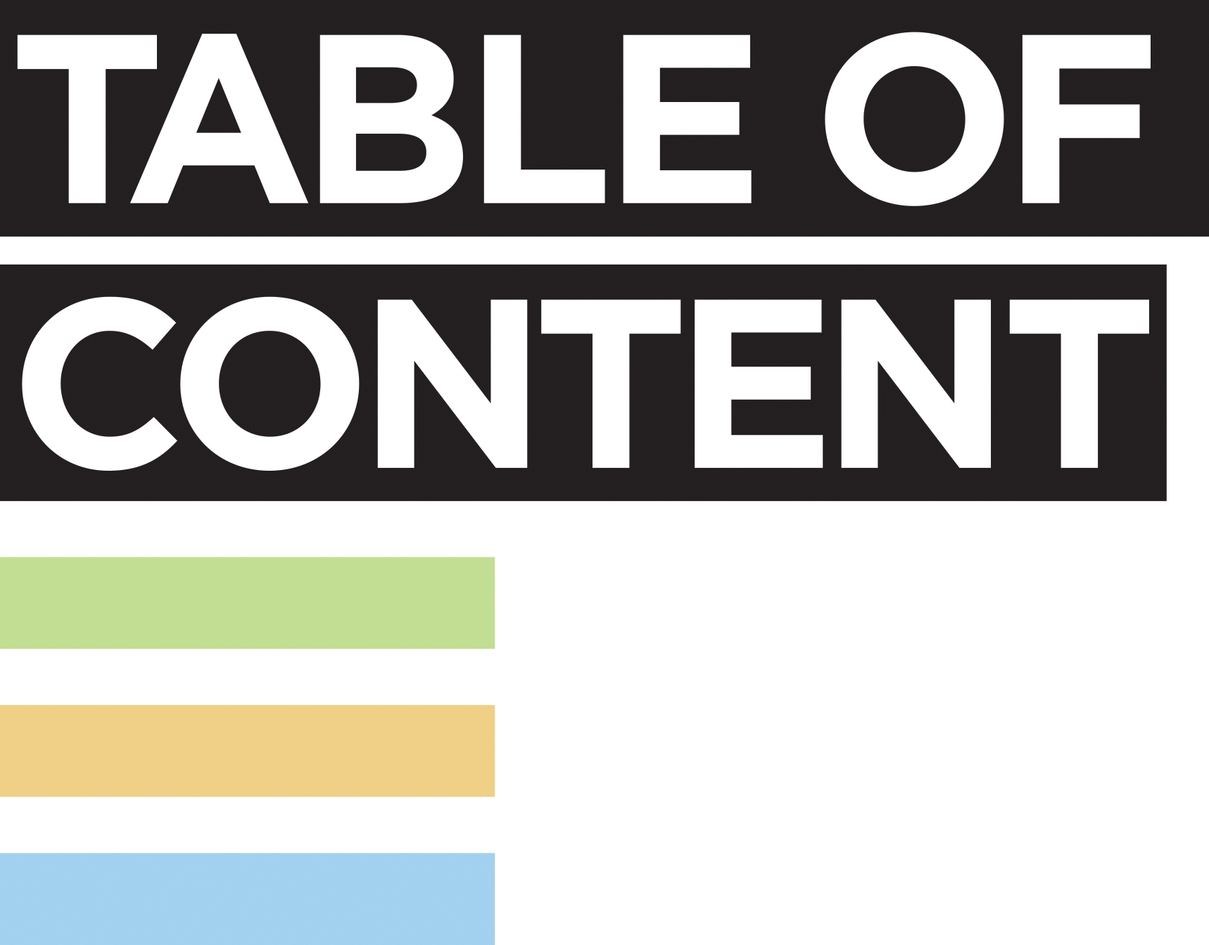Tom Krueger - Table of Content